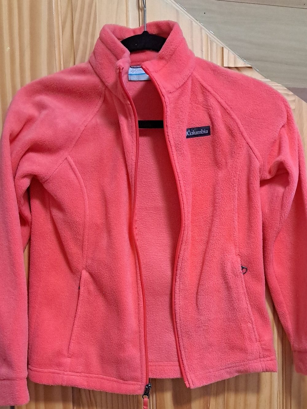 Columbia Girls' Coral Pink Fleece Jacket - Soft Warm Layer